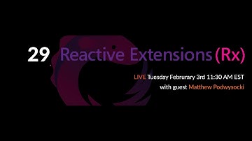 The Web Platform Podcast 29: Reactive Extensions (Rx) in Practice