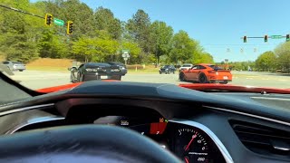 PORSCHE GT3rs VS Two C7 CORVETTES ft Z06.Dre