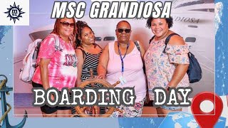 MSC Cruise Vlog/Our FIRST Mediterranean Cruise/Boarding Day/MSC Grandiosa 2023