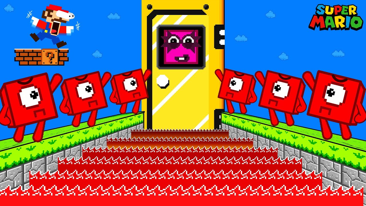 Finish the pattern? Mario Escape vs Funny Number 8 in Giant Maze Level Up | Game Animation