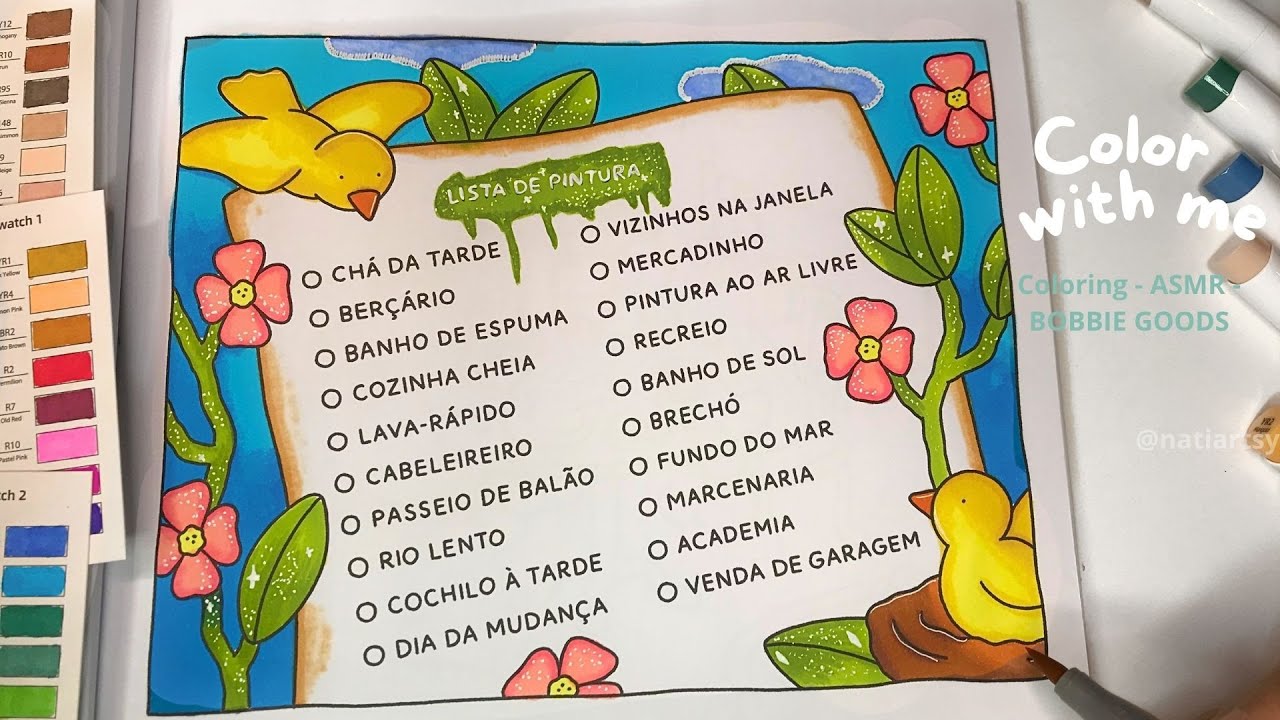 Lista de Pinturas - Colorindo Bobbie Goods em Live - Isso e Aquilo ...