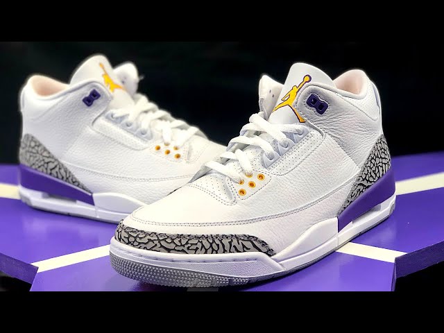 jordan 3 lakers