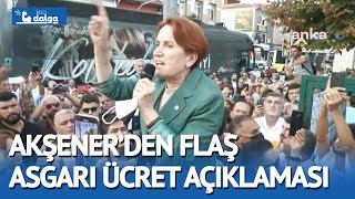 Meral Akşener'den onlarca kişinin önünde 'asgari ücret ve emekli maaşı' açıklaması