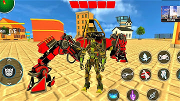 Army Limo Robot Car Transform Simulator Games - New 2023 game of war robots - Android IOS Gameplay
