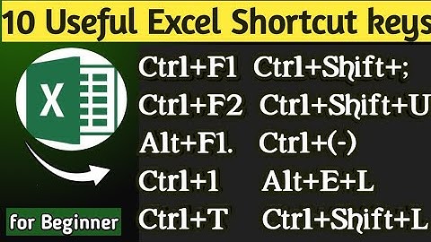 10 Powerful Shortcut Keys Will Definitely Make You Excel Expert | Most Useful Excel Shortcuts
