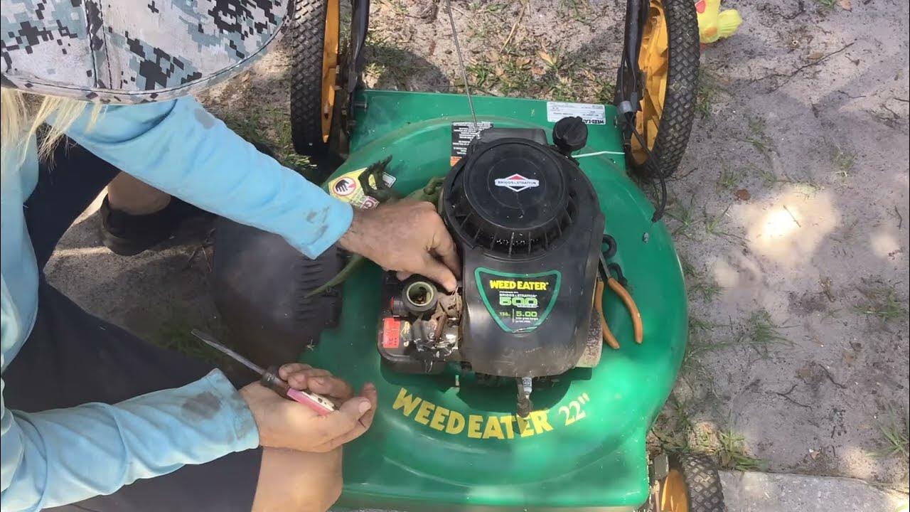 2008 Weedeater Lawn Mower. Customer bring back, Will not start!! Say it