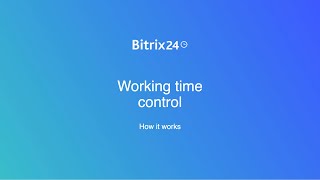 Working time control