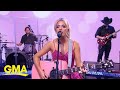 Megan Moroney performs ahead of Wednesday’s CMA Awards