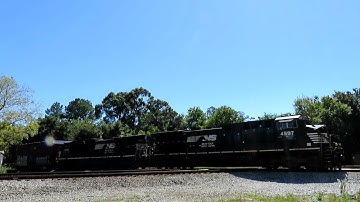 Norfolk Southern Freight Train Crosses CSX Tracks