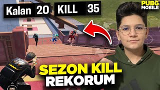 OHA!! SEZON KİLL REKORUMU KIRDIM! | PUBG MOBİLE