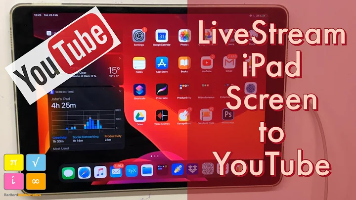 Livestream iPad Screen to YouTube Detailed