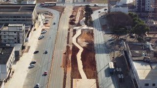 TÚNEL DE TAGUATINGA: Drone mostra a obra (atual e antes) no Centro de Taguatinga 197 e 19