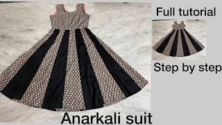 AnarKali suit cutting and stitching / kali wala suit screenshot 5