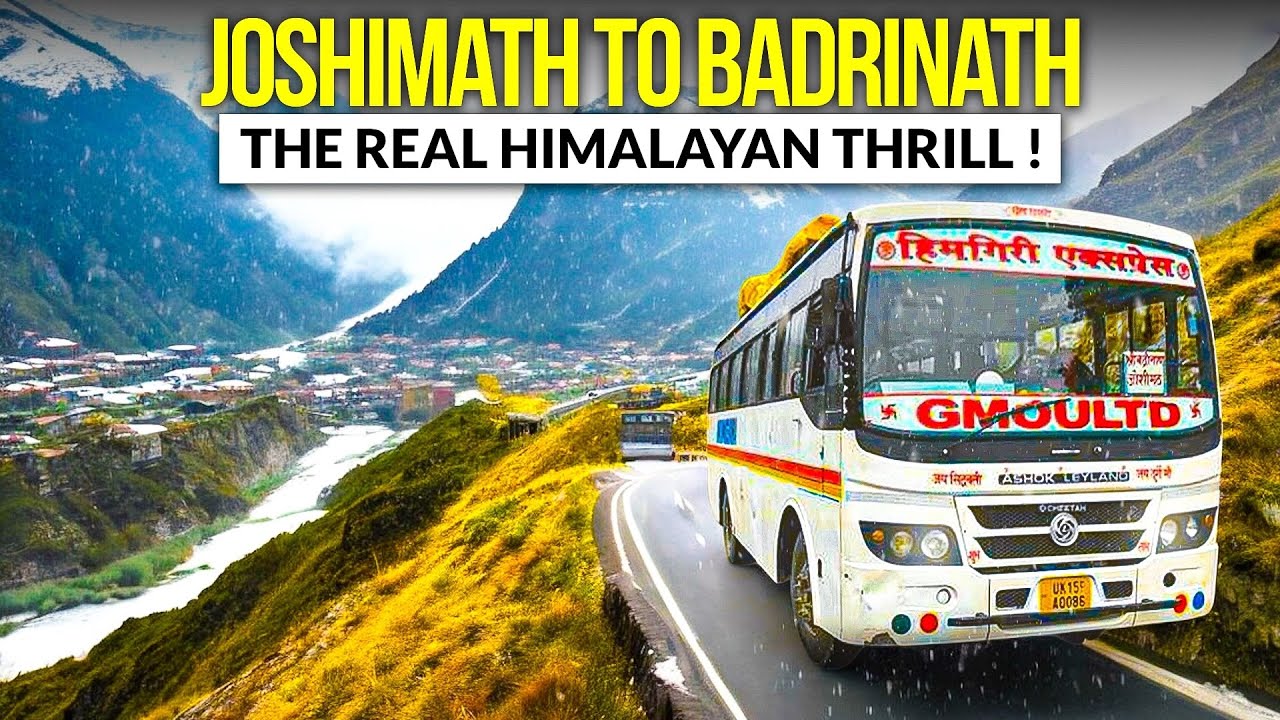 Joshimath to Badrinath – India’s Most Thrilling Himalayan Road! 🏔️🚍