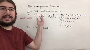 Non-Homogeneous Equations