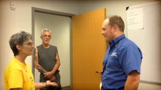 Woman surprises dispatcher who helped save her life 1 year later Woman surprises dispatcher who helped save her life 1 year later
