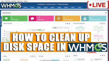 [🔴LIVE] How to clean up Disk space in WHMCS?