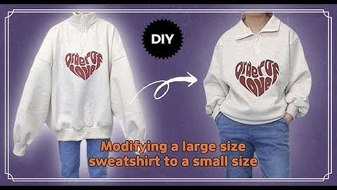 DIY/Upcycling Sweatshirt/맨투맨리폼/티셔츠/Refashion/옷수선/옷만들기