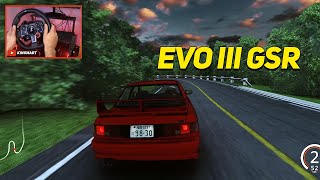 Mitsubishi Lancer Evolution III GSR Touge | Assetto Corsa (w/900° Steering Wheel Setup)