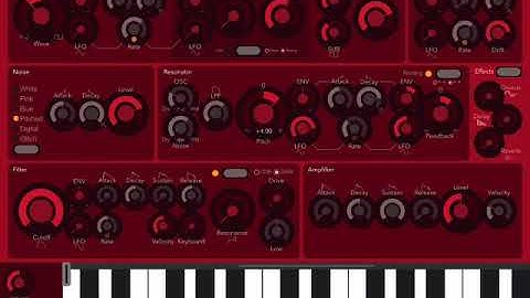 iPad iOS Redshrike Synthesizer - tutorial 2