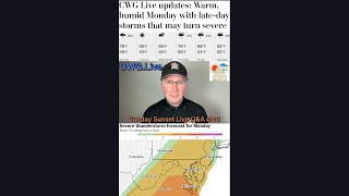 Sunday Sunset Q&A: Storms late Monday may be severe, then we turn cooler.