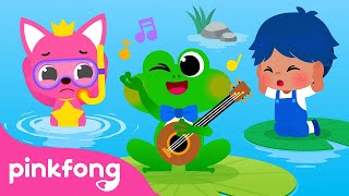 the frog that never stops singing outdoor songs spanish nursery rhymes in english pinkfong