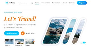 Full Travel Website Frontend Project | HTML CSS JS (From Scratch)