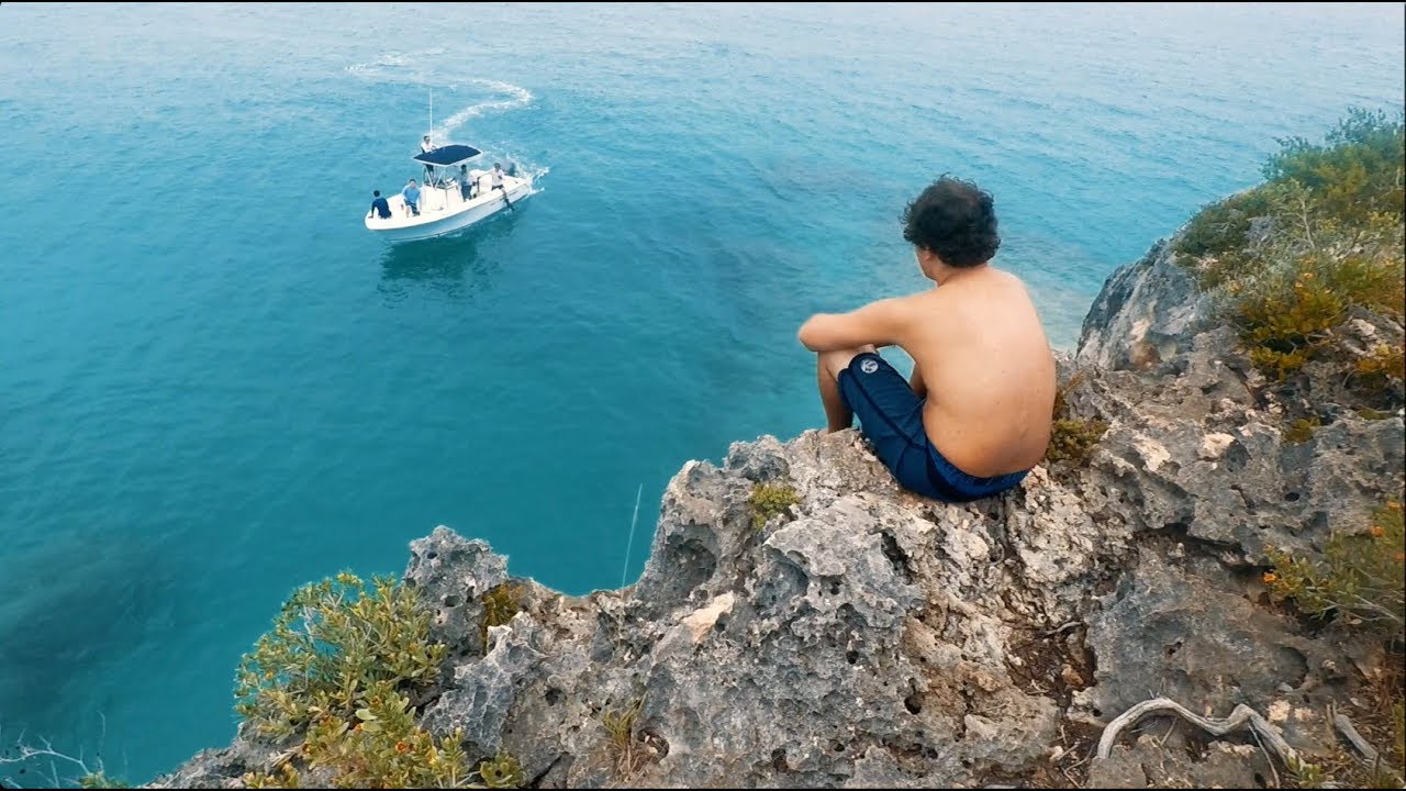Cliff jumping, sailing, and fishing in Spanish Wells, The Bahamas YouTube