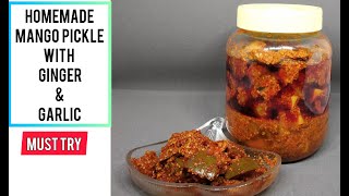 Aam ka aachar | ginger-garlic-mango ...