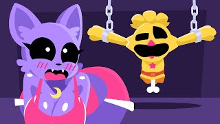 Kickin Chicken Death Cutscene Vs Catnap Girl Poppy Playtime Chapter 3 Animation