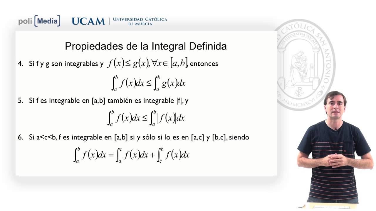 Matemáticas para la Empresa II - Integral Definida y sus Propiedades - Alfonso Rosa - YouTube