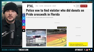 Police Start Manhunt For Pride Flag Vandalism, Dude Did Donuts On Streets Mural, Faces Felony Charge
