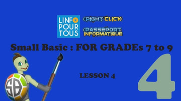 Small Basic Lesson 4 for Grades 7 to 9