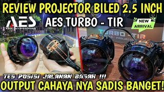 REVIEW BILED PROJECTOR AES TURBO TIR 2.5 INCH BLUE LENS #biledprojector #biled