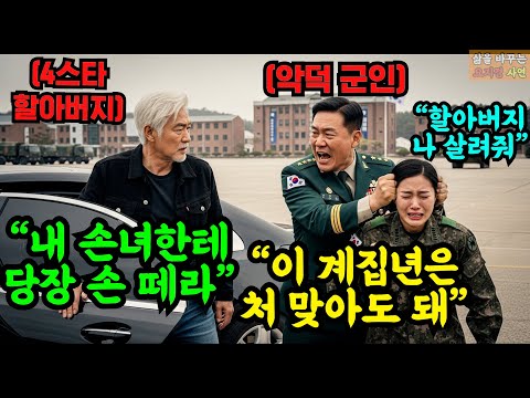 쉰 내 나는 노인네가 니년 할배냐 손녀 면회중 구타 목격한 4스타 예비역 할아버지 전화 한 통 걸자 부대는 쑥대밭이 됐다 오디오북 감동 사연