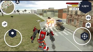 ► Robot Fire truck Car Android Gameplay