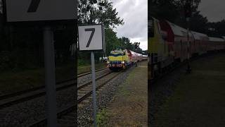 SU42 518 i SM42 349 RP1 pociąg pkp kolej polregio polsat stonka Władysławowo shors wakacje
