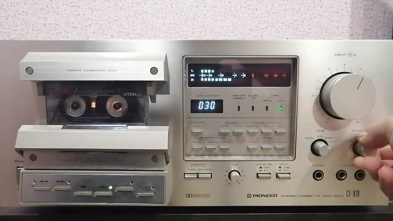Pioneer ct-920 通電可 кассетная дека pioneer ct 920 - YouTube