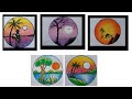 5 Easy beautiful scenery drawing|Morning  nature drawing step by step.Mountain scenery drawing easy.