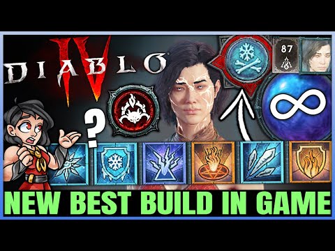 Diablo 4 - New TRUE Best Sorcerer Build Found - INFINIFREEZE ICE SHARD - Skills Gear Paragon Guide!