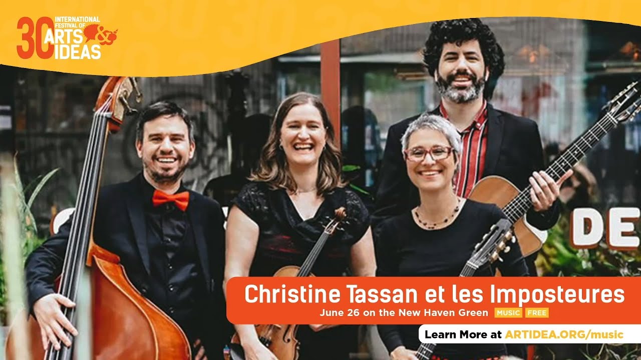 Christine Tassan et les Imposteures LIVE on the New Haven Green