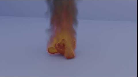 Monkey head on fire | Blender