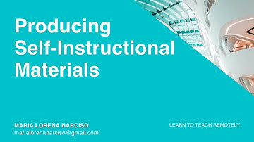 LTR Producing Self-Instructional Materials