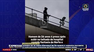 Details 26-YEAR-OLD MAN ARRESTED AFTER CLIMBING ONTO HOSPITAL ROOF IN GRIM REAPER COSTUME AND SCARING PAT... Guide