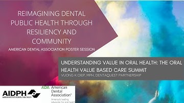 Understanding Value in Oral Health: The Oral Health Value Based Care