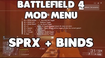 [BF4/PS3] Battlefield 4 Mod Menu/SPRX/Binds (UAV,AIMBOT, ECT) + DOWNLOAD 2017