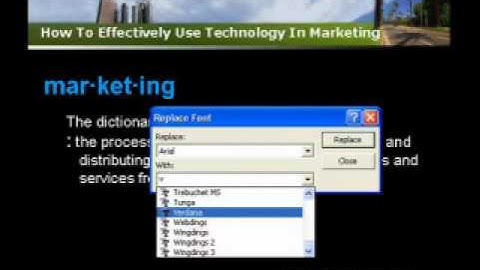 PowerPoint Tips - How To Change Fonts.wmv