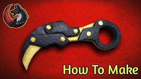 How To Make Foldable Karambit With Cardboard | DIY Mechanical Karambit With Cardboard