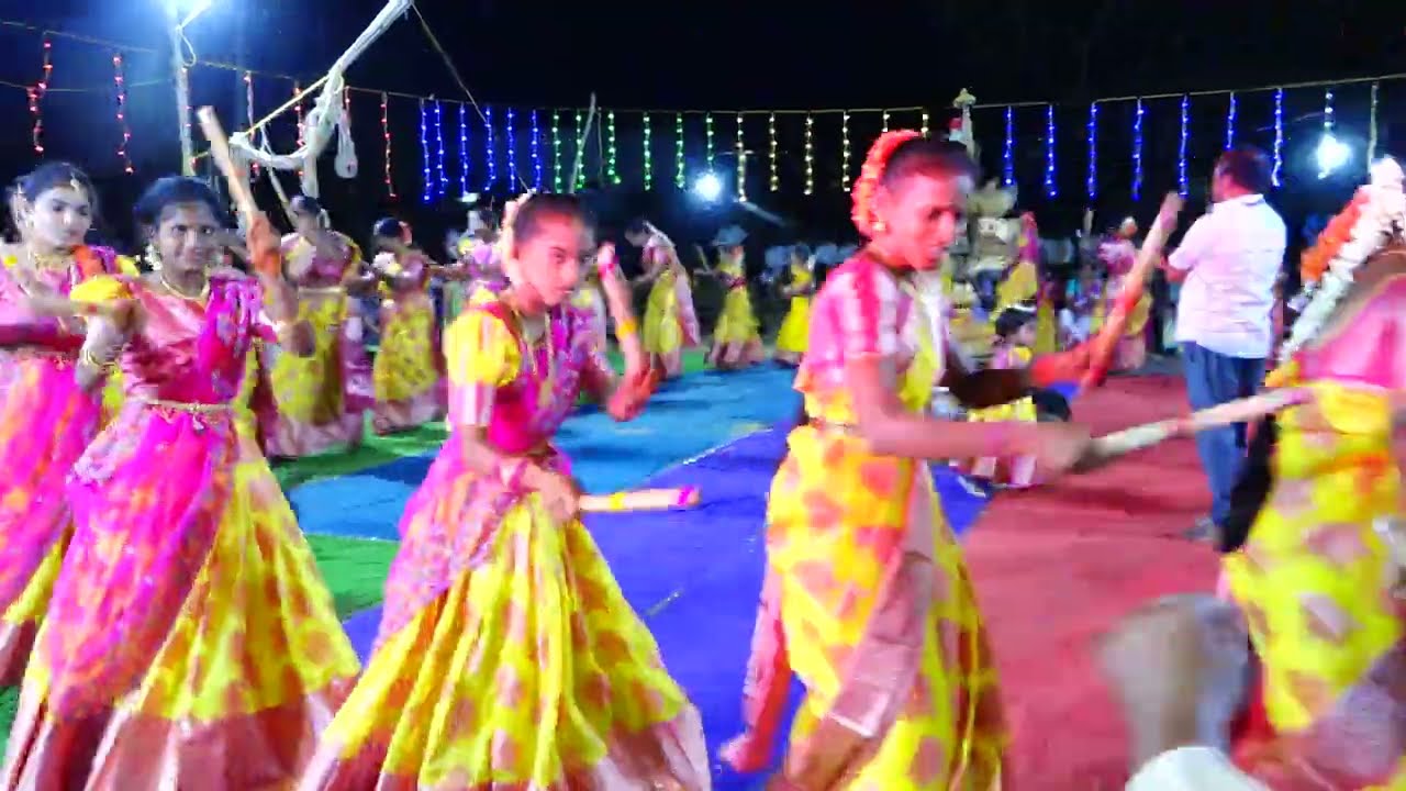 బుజ్జి బుజ్జి గణపయ్య సాంగ్ కోలాటం ఇష్నా దాండియా రాస్ బృందం సత్యనారాయణ పురం