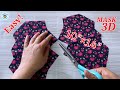 WOW🔥🔥Easy 3D Face Mask | DIY Breathable Face Mask Sewing Tutorial | Máscara 3D